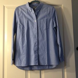 L.L. Bean relax fit arctic blue button down shirt